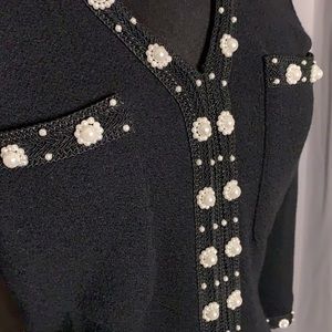 OMG This Black and Pearl Dress